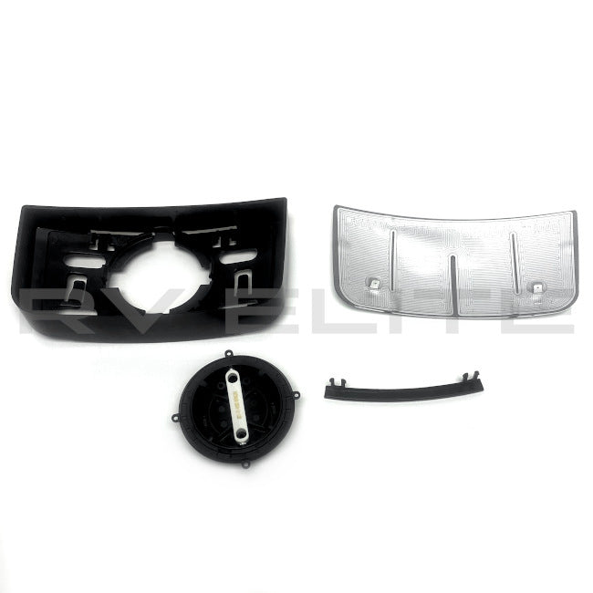 RV Lower Convex Mirror Kit 8" x 4" Velvac | For Class A Motorhomes & RVs - American Coach, Holiday Rambler, Fleetwood, Monaco Coach