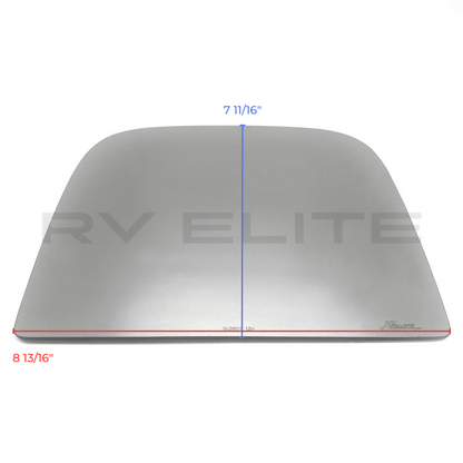 RV Upper Mirror Heated Flat Glass Replacement Kit | For Class A Motorhomes & RVs - American Coach, Holiday Rambler, Fleetwood, Monaco Coach