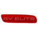 RV Red Reflective Decal Passenger Side | For Class A Motorhomes & RVs - American Coach, Holiday Rambler, Fleetwood, Monaco Coach