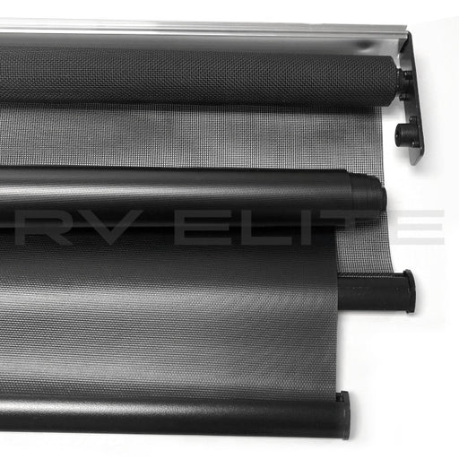 RV MCD Manual Double Shade Assembly 70 x 29 in.  | For Class A Motorhomes & RVs - American Coach, Holiday Rambler, Fleetwood, Monaco Coach
