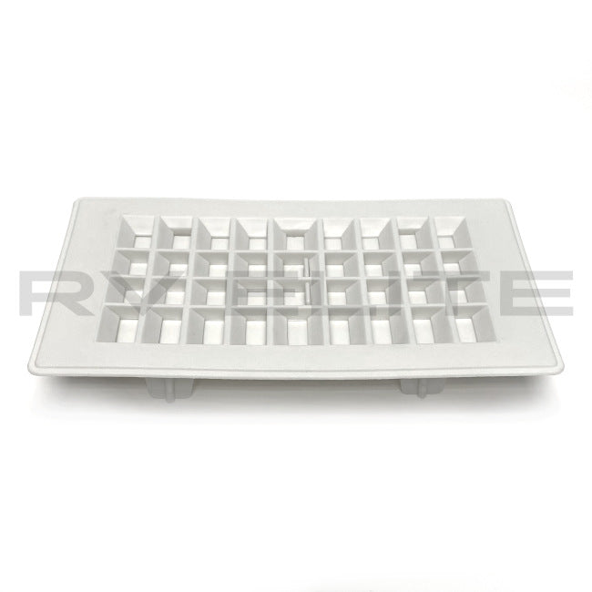 RV Floor Register Vent 9.25" x 5.25" White | For Class A Motorhomes & RVs - American Coach, Holiday Rambler, Fleetwood, Monaco Coach