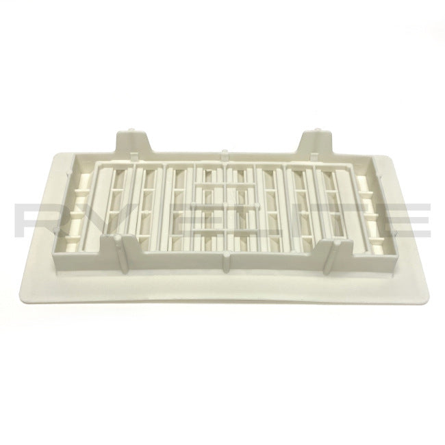 RV Floor Register Vent 9.25" x 5.25" White | For Class A Motorhomes & RVs - American Coach, Holiday Rambler, Fleetwood, Monaco Coach