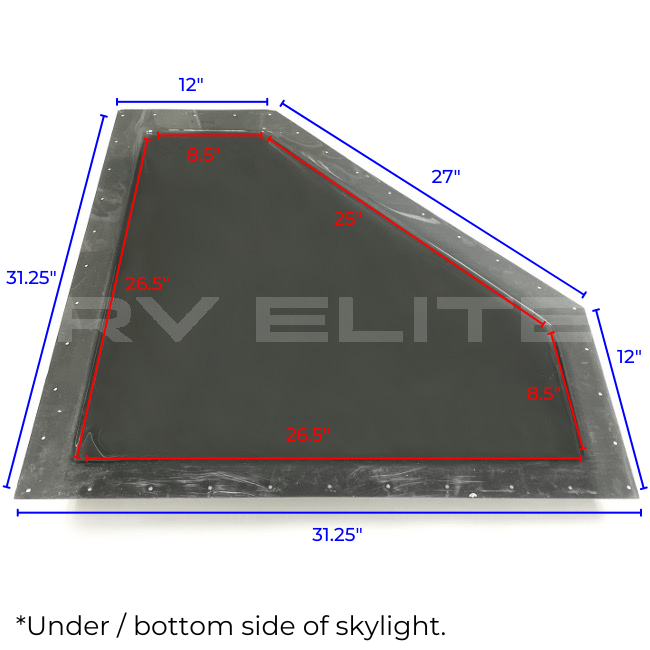 New - RV Neo Angle Skylight 10006391, REV Group - American Coach, Holiday Rambler, Fleetwood, Monaco Coach