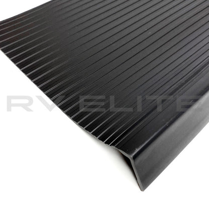 RV Rubber Step Tread Black 28.5" x 12.25" | For Class A Motorhomes & RVs - American Coach, Holiday Rambler, Fleetwood, Monaco Coach
