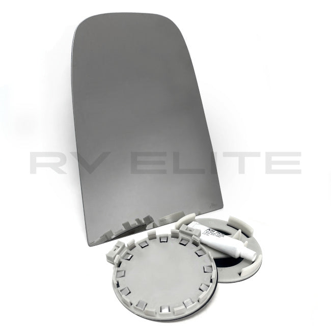 RV Upper Mirror Heated Flat Glass Kit 11 5/16" x 8 5/16" | For Class A Motorhomes & RVs - American Coach, Holiday Rambler, Fleetwood, Monaco Coach