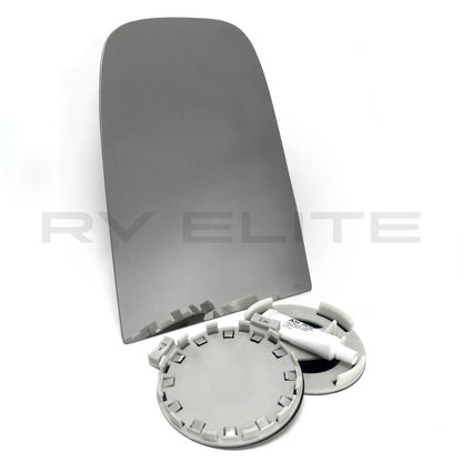 RV Upper Mirror Heated Flat Glass Kit 11 5/16" x 8 5/16" | For Class A Motorhomes & RVs - American Coach, Holiday Rambler, Fleetwood, Monaco Coach