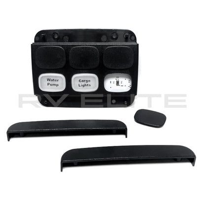 RV Water Pump & Cargo Light Switch Panel 12V | For Class A Motorhomes & RVs - American Coach, Holiday Rambler, Fleetwood, Monaco Coach
