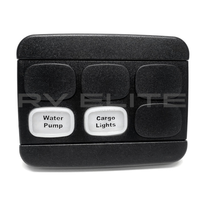 RV Water Pump & Cargo Light Switch Panel 12V | For Class A Motorhomes & RVs - American Coach, Holiday Rambler, Fleetwood, Monaco Coach