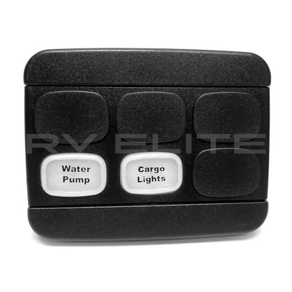RV Water Pump & Cargo Light Switch Panel 12V | For Class A Motorhomes & RVs - American Coach, Holiday Rambler, Fleetwood, Monaco Coach