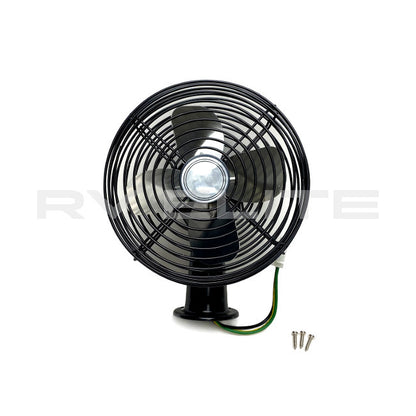 New - RV Dash Fan 12V 2 Speed REV 10007141, REV Group - American Coach, Holiday Rambler, Fleetwood, Monaco Coach