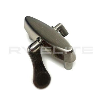 New - RV Satin Nickel Travel Latch for Wardrobe Door 10107656, REV Group - American Coach, Holiday Rambler, Fleetwood, Monaco Coach