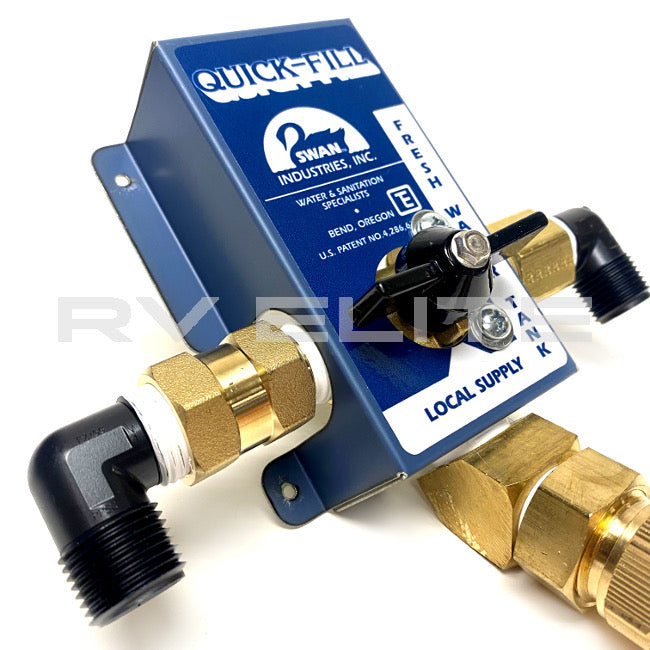 New - RV City Water Fill Valve with Regulator Swan Industries 10111702, REV Group - American Coach, Holiday Rambler, Fleetwood, Monaco Coach