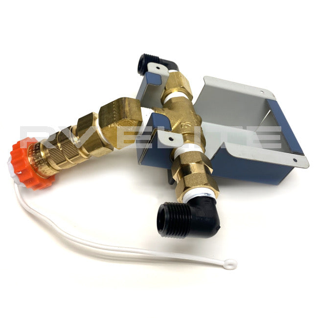New - RV City Water Fill Valve with Regulator Swan Industries 10111702, REV Group - American Coach, Holiday Rambler, Fleetwood, Monaco Coach