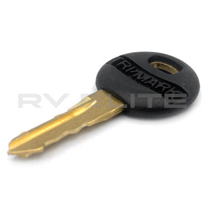 RV Key TM2001 for Compartment Door Lock, REV Group - American Coach, Holiday Rambler, Fleetwood, Monaco Coach