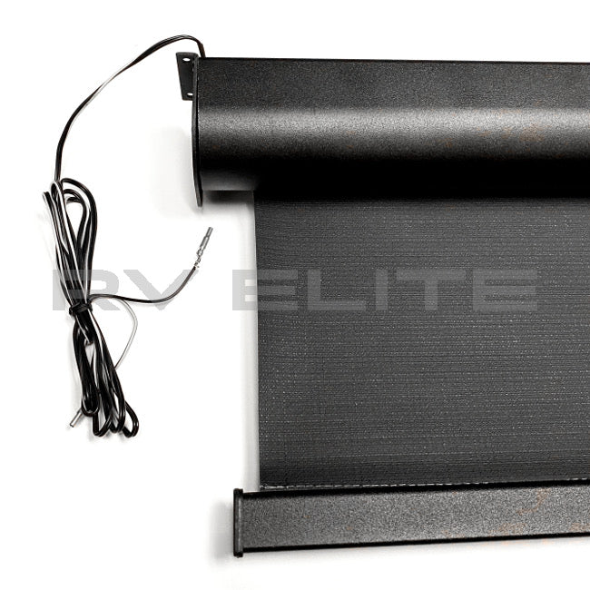 RV Auto Motion Shade Power Sunvisor 40 in. x 30 in. with Integrated Mo ...