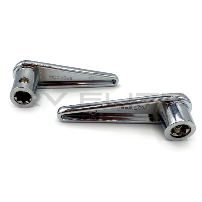 RV Screen Door Latch Kit Chrome 10109854, REV Group - American Coach, Holiday Rambler, Fleetwood, Monaco Coach