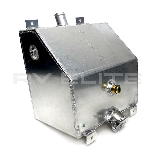 RV Aluminum Radiator Overflow Tank, REV Group - American Coach, Holiday Rambler, Fleetwood, Monaco Coach