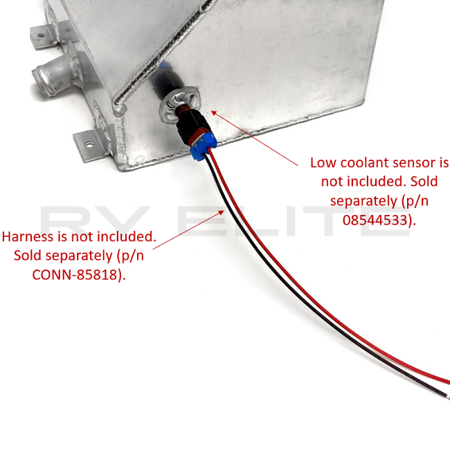 RV Aluminum Radiator Overflow Tank, REV Group - American Coach, Holiday Rambler, Fleetwood, Monaco Coach