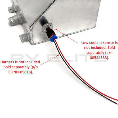 RV Aluminum Radiator Overflow Tank, REV Group - American Coach, Holiday Rambler, Fleetwood, Monaco Coach