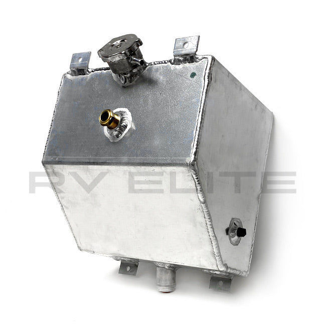 RV Aluminum Radiator Overflow Tank, REV Group - American Coach, Holiday Rambler, Fleetwood, Monaco Coach